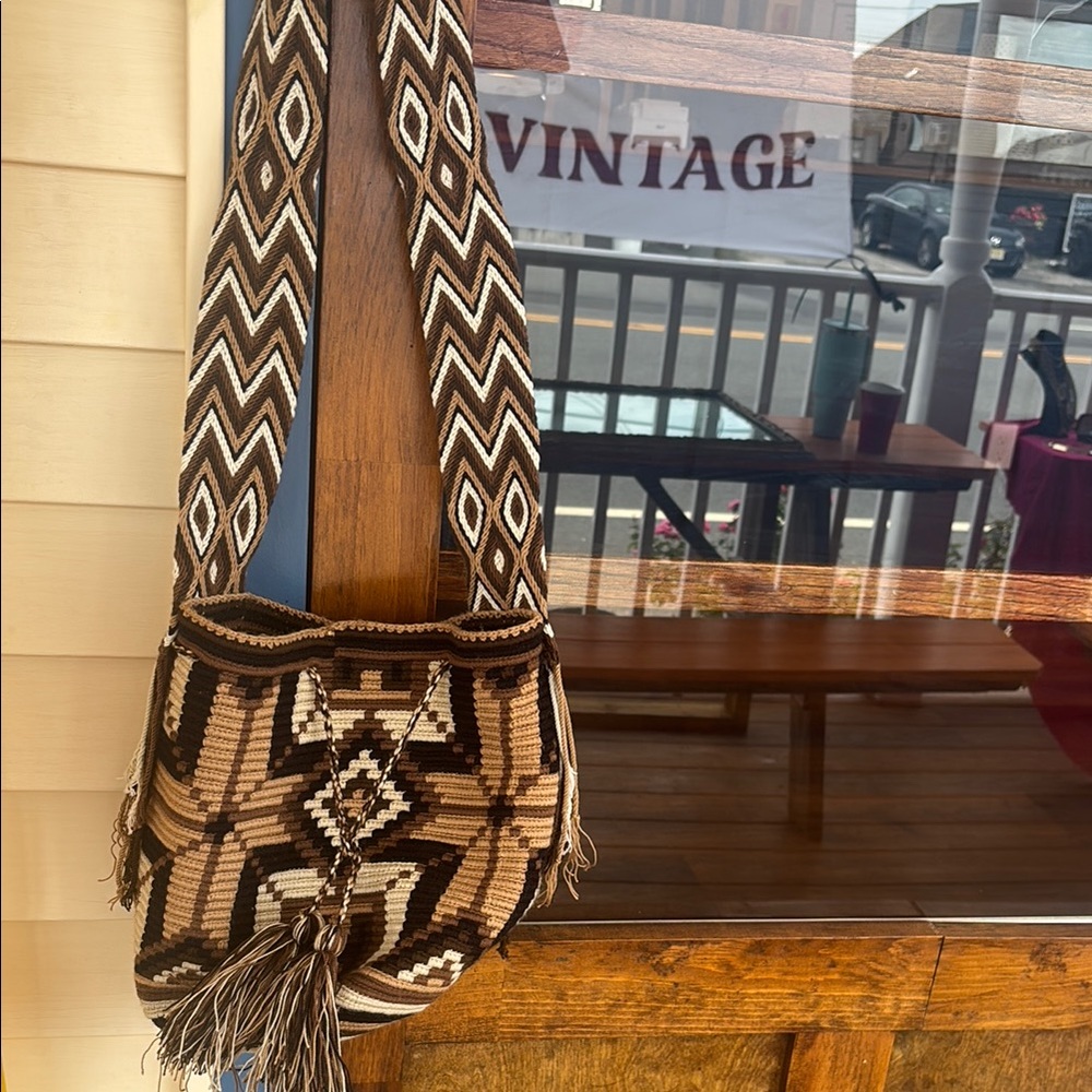 Brown Patterned Women Bag
